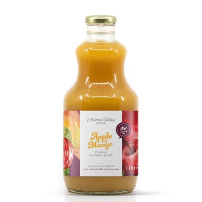 Ashton Valley Fresh Juice - 6 x 1L Still Cloudy Apple & Mango