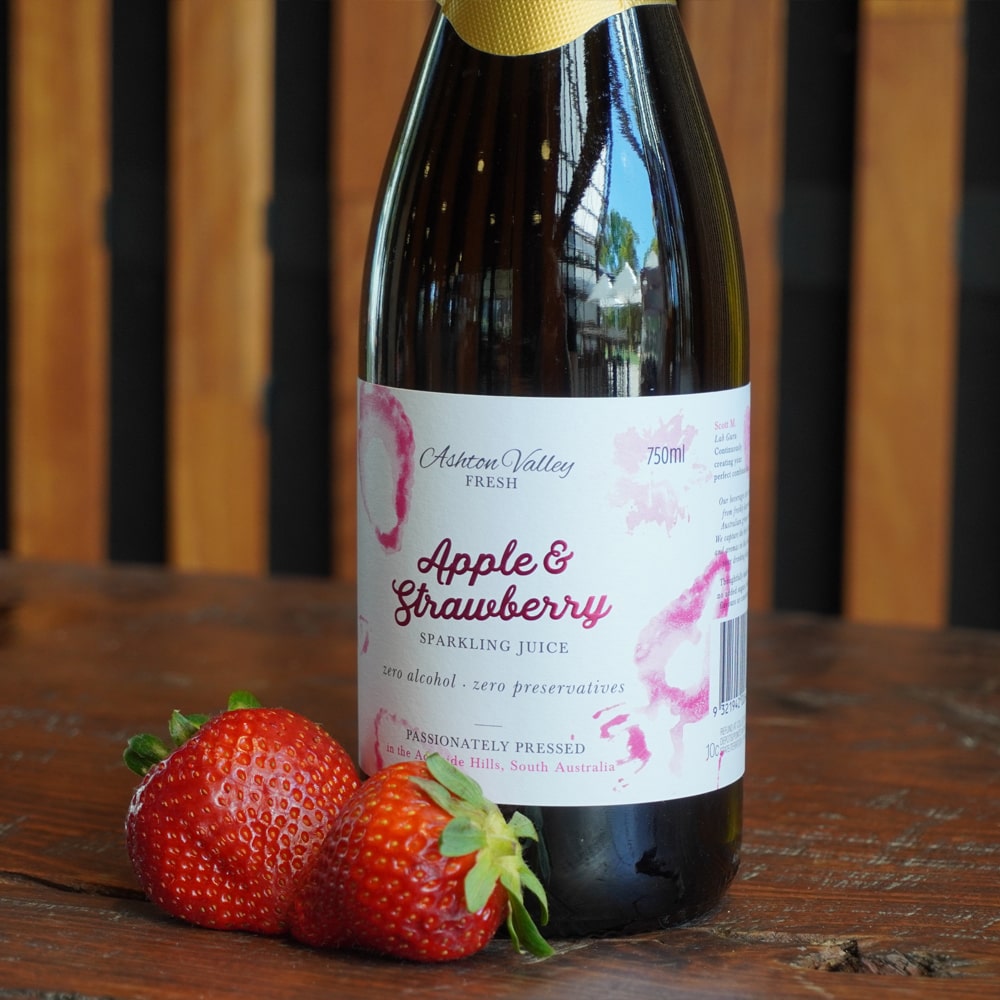 Ashton Valley Fresh Juice - 6 X 750ml Celebrations Sparkling Apple & Strawberry