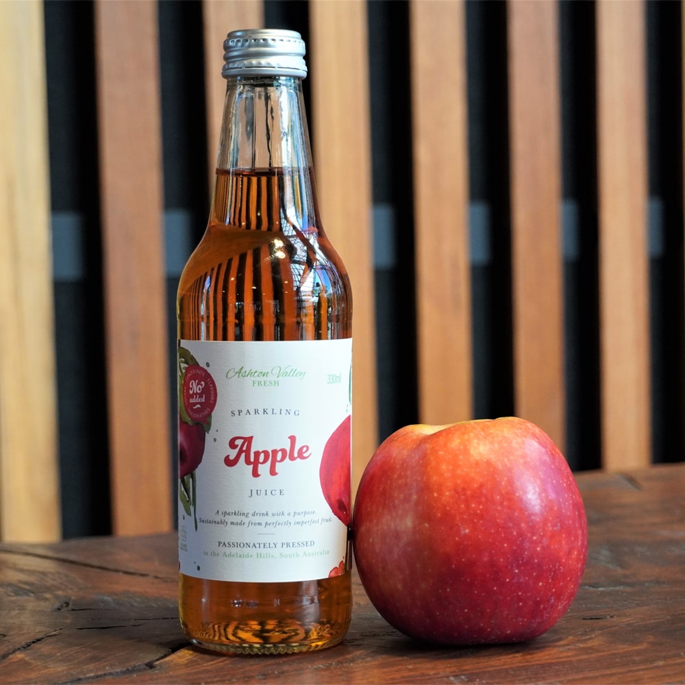 Ashton Valley Fresh Juice - 12 x 330ml Sparkling Apple