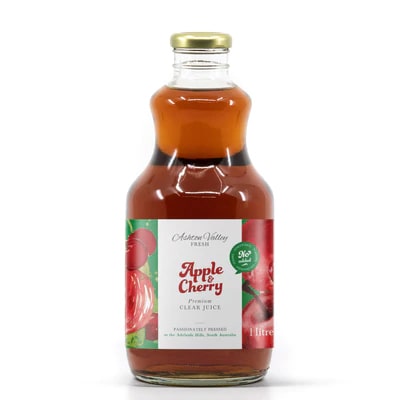 Ashton Valley Fresh Juice - 6 x 1L Still Clear Apple & Cherry