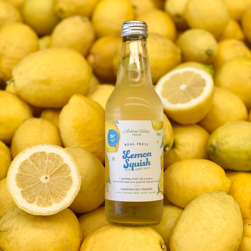 Ashton Valley Fresh Juice - 12 x 330ml Lemon Squish