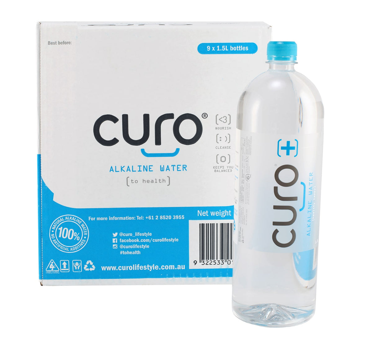Curo Box Curo Alkaline Water 1.5L - 10 Boxes. | United Foods