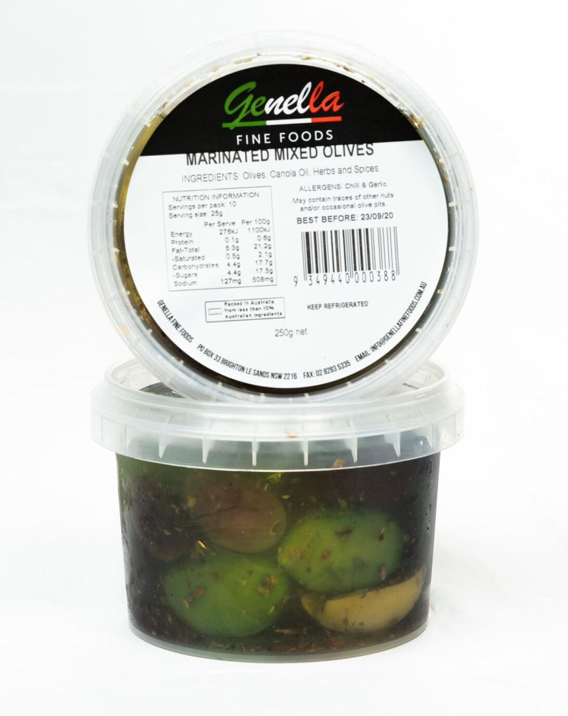 Olives and Antipasti Mix - 8 x 250g Tubs