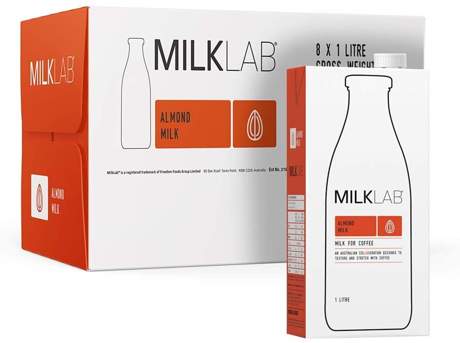 MILKLAB Almond Milk in Bulk - Box 8 x 1L