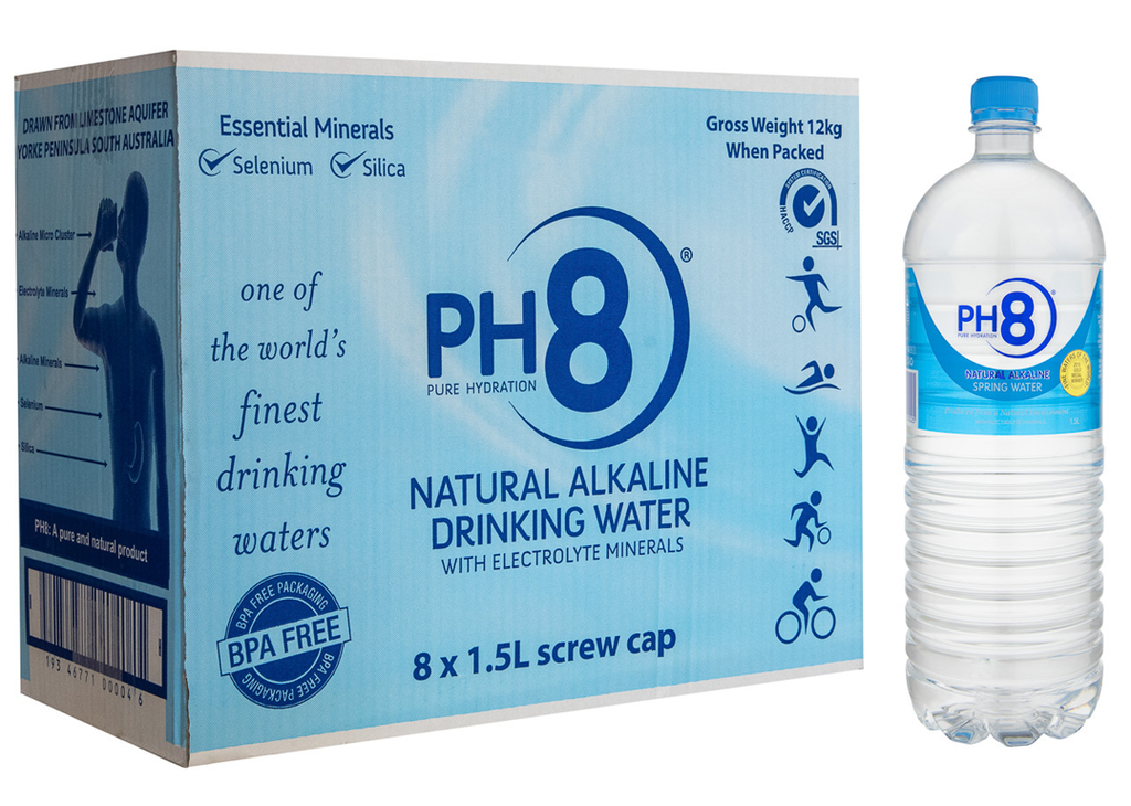 PH8 Natural Alkaline Water 1.5L - Box Of 8